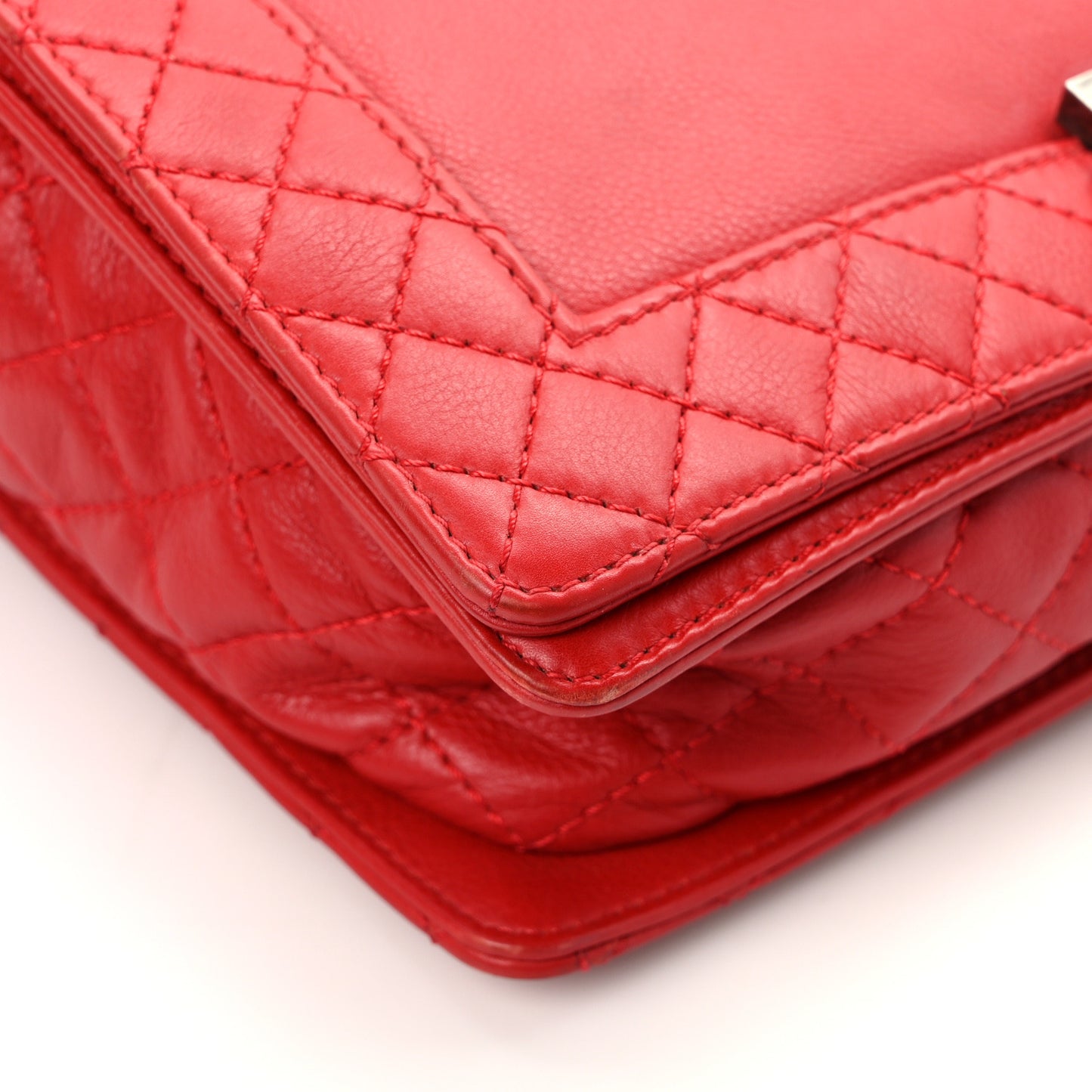 Calfskin New Medium Boy Reverso Flap Red
