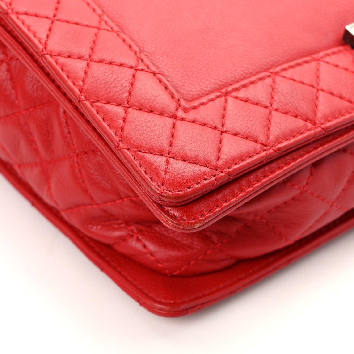 Chanel Calfskin New Medium Boy Reverso Flap Red 12 of 14