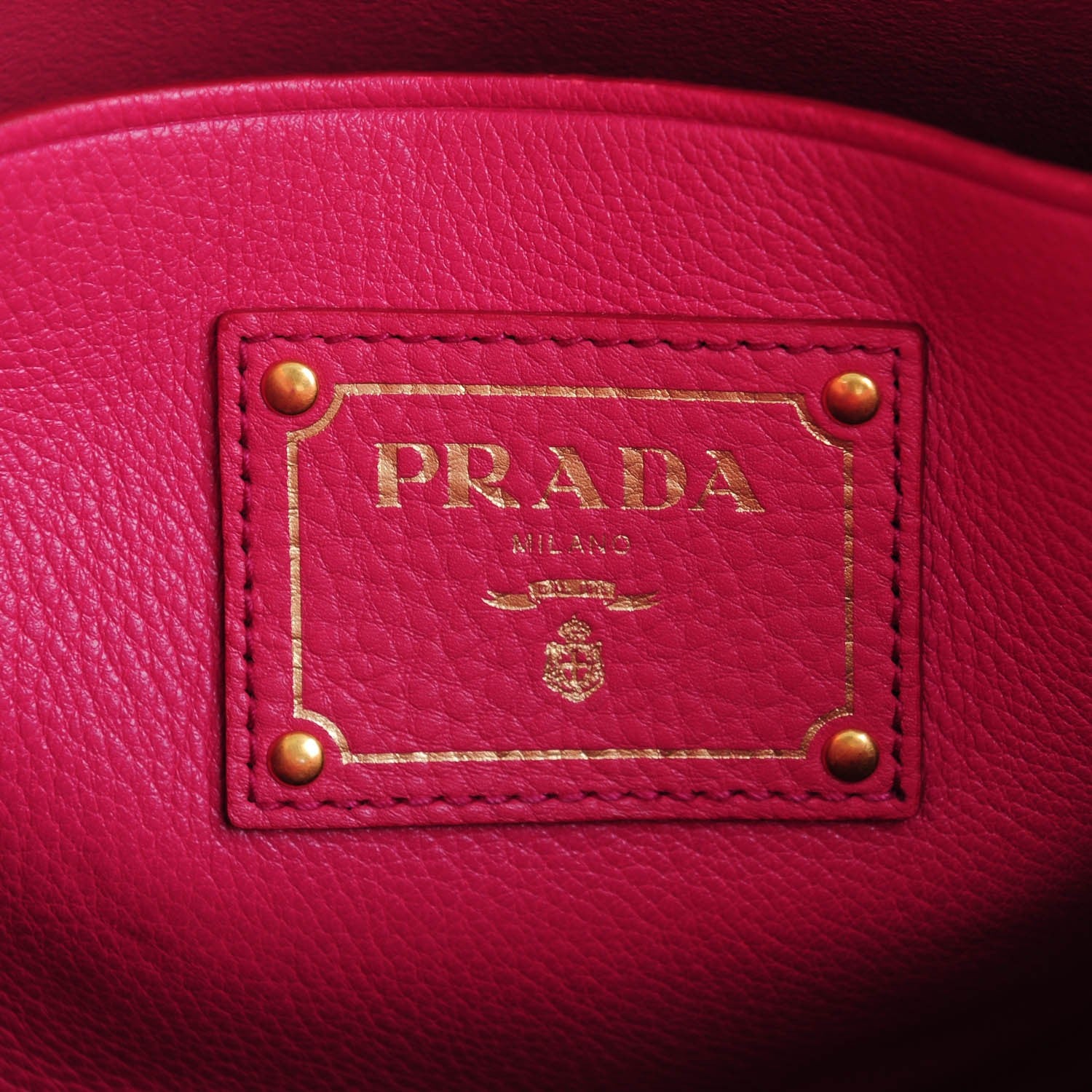 Prada Vitello Daino Tote Peonia 7 of 8