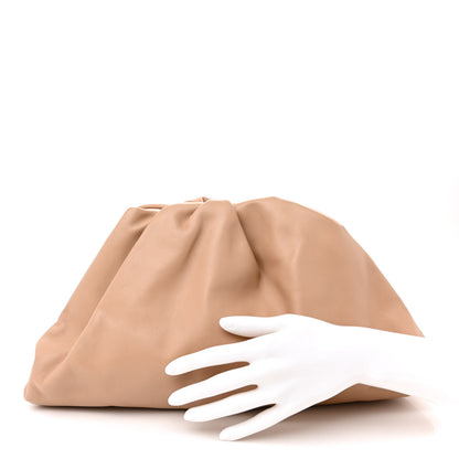 Bottega Veneta Smooth Butter Calf The Pouch Oversized Clutch Nude 2 of 13