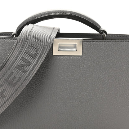 Fendi Cuoio Romano Vitello Cover Bi-Color Peekaboo I See U X Cross Satchel Acciaio Pisello 8 of 10