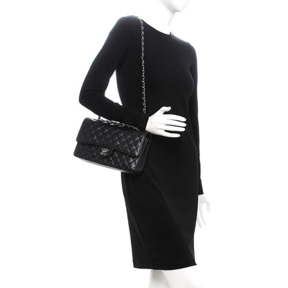 Chanel Caviar Quilted Medium Double Flap Black 2 of 10
