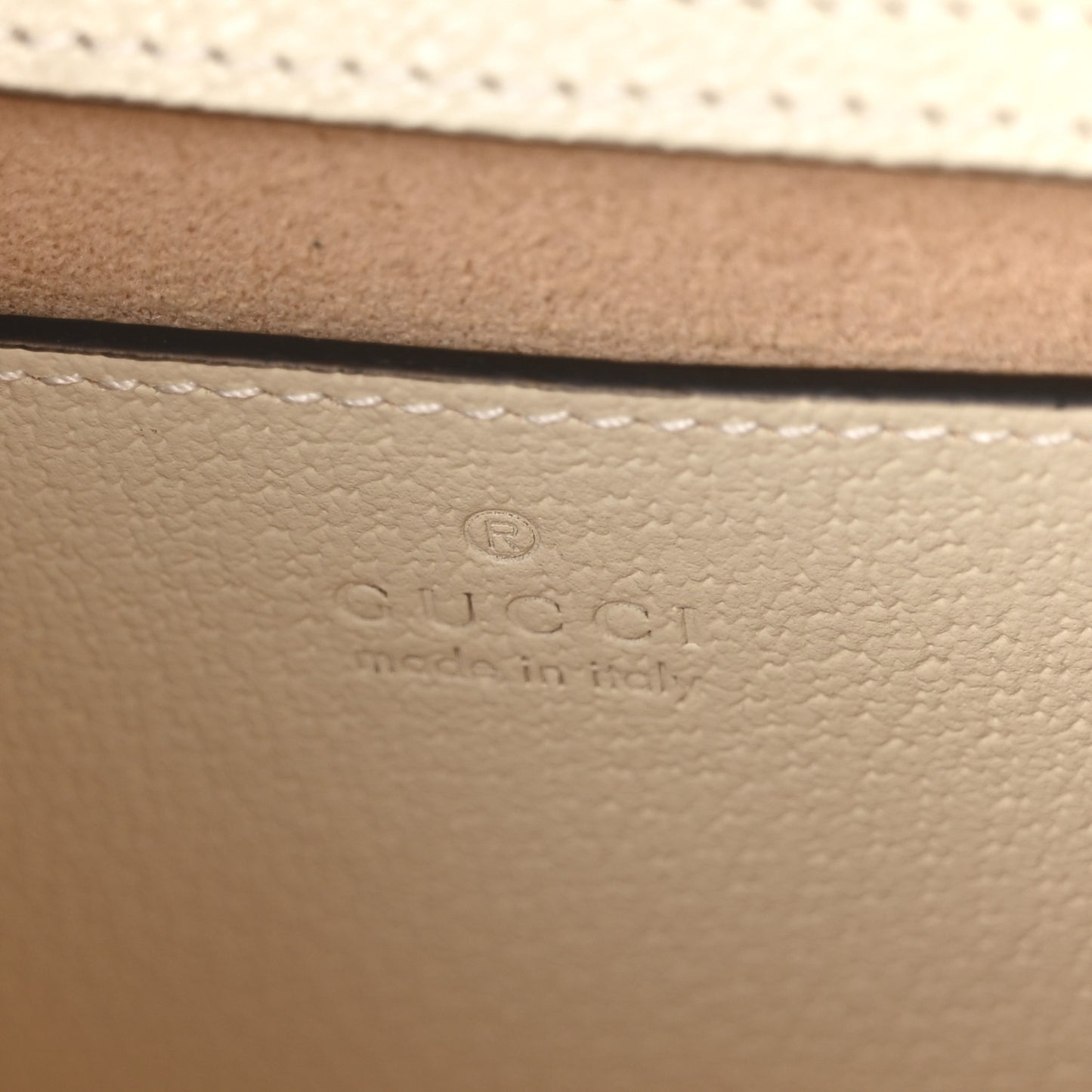 Textured Calfskin Web Mini Diana Tote Bag Mystic White