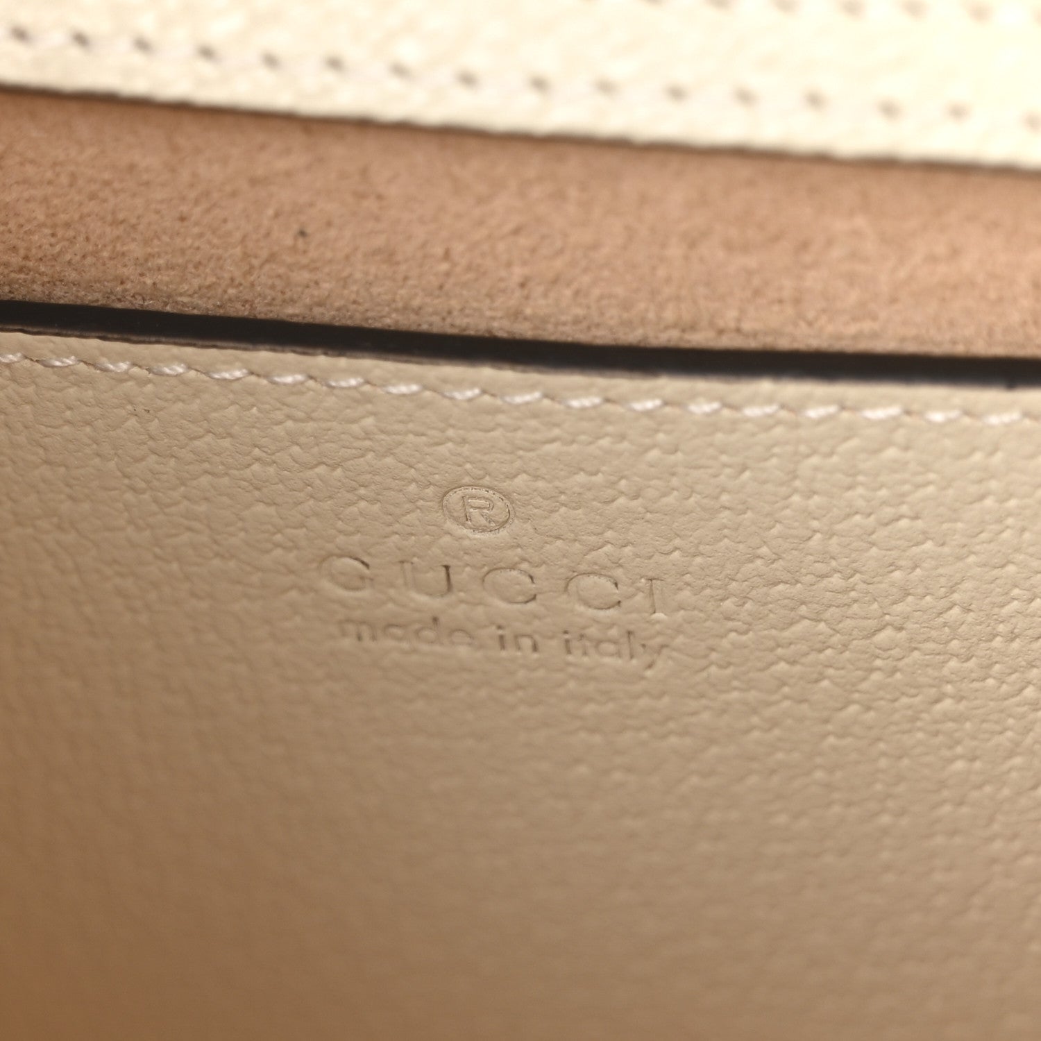 Gucci Textured Calfskin Web Mini Diana Tote Bag Mystic White 6 of 9