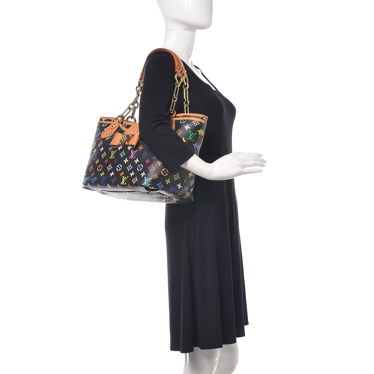 Louis Vuitton Monogram Multicolor Annie GM Black 2 of 13