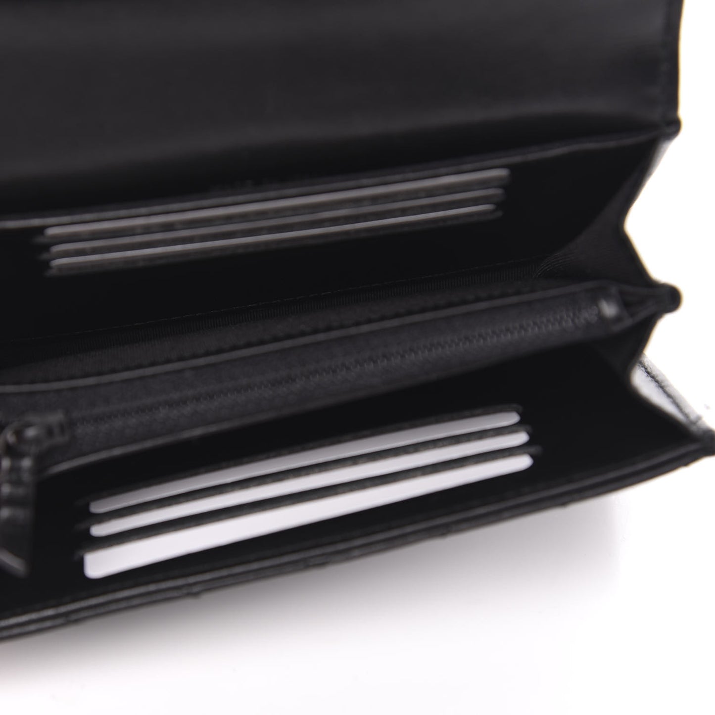 Aged Calfskin Chevron Quilted Reissue Medium Flap Wallet So Black