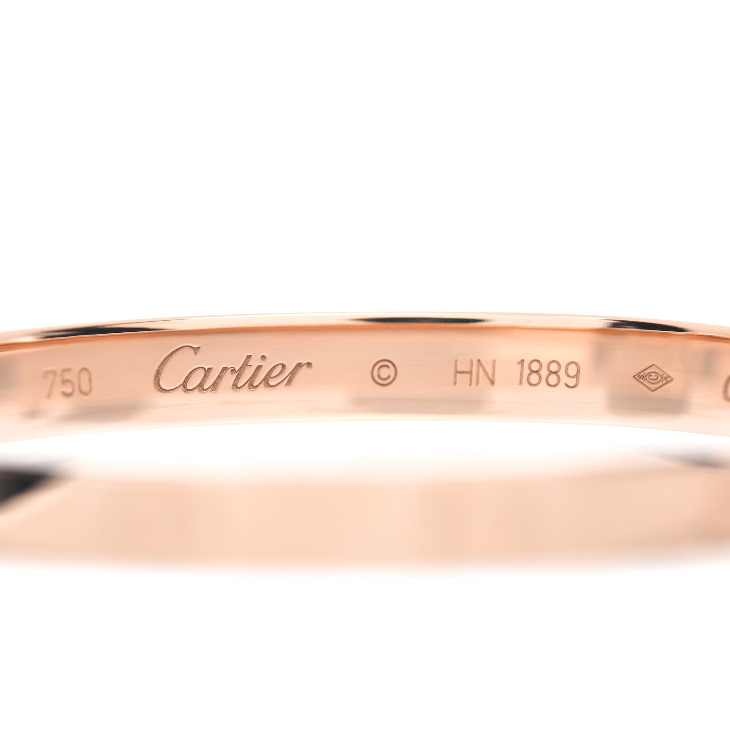 Cartier 18K Pink Gold LOVE Bracelet 17 4 of 6