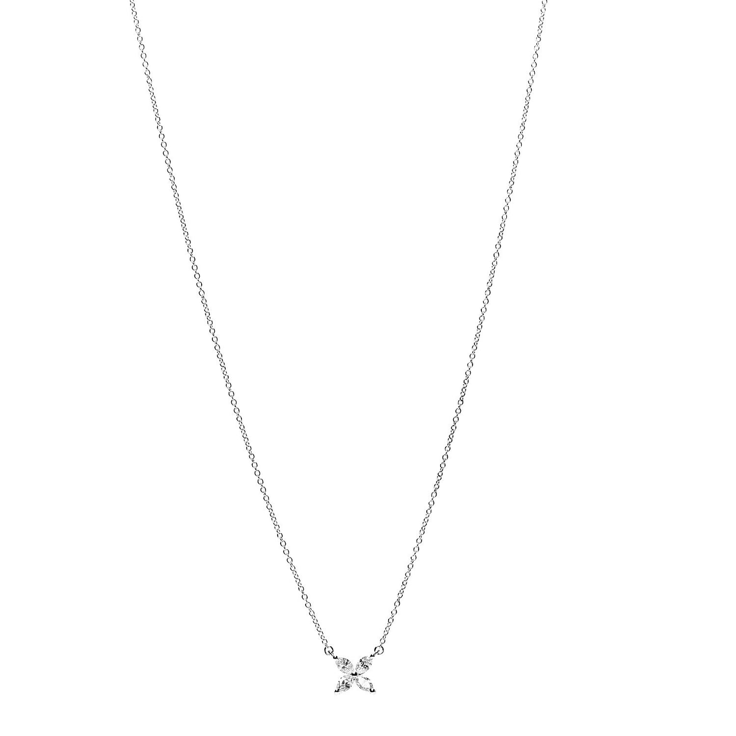 Platinum Diamond Small Victoria Necklace
