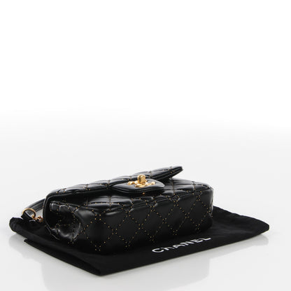 Chanel Lambskin Quilted Extra Mini Beaded Flap Black 4 of 9