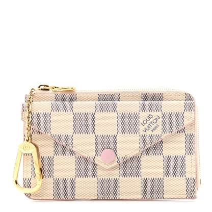Louis Vuitton Damier Azur Recto Verso Card Holder Rose Ballerine 1 of 7