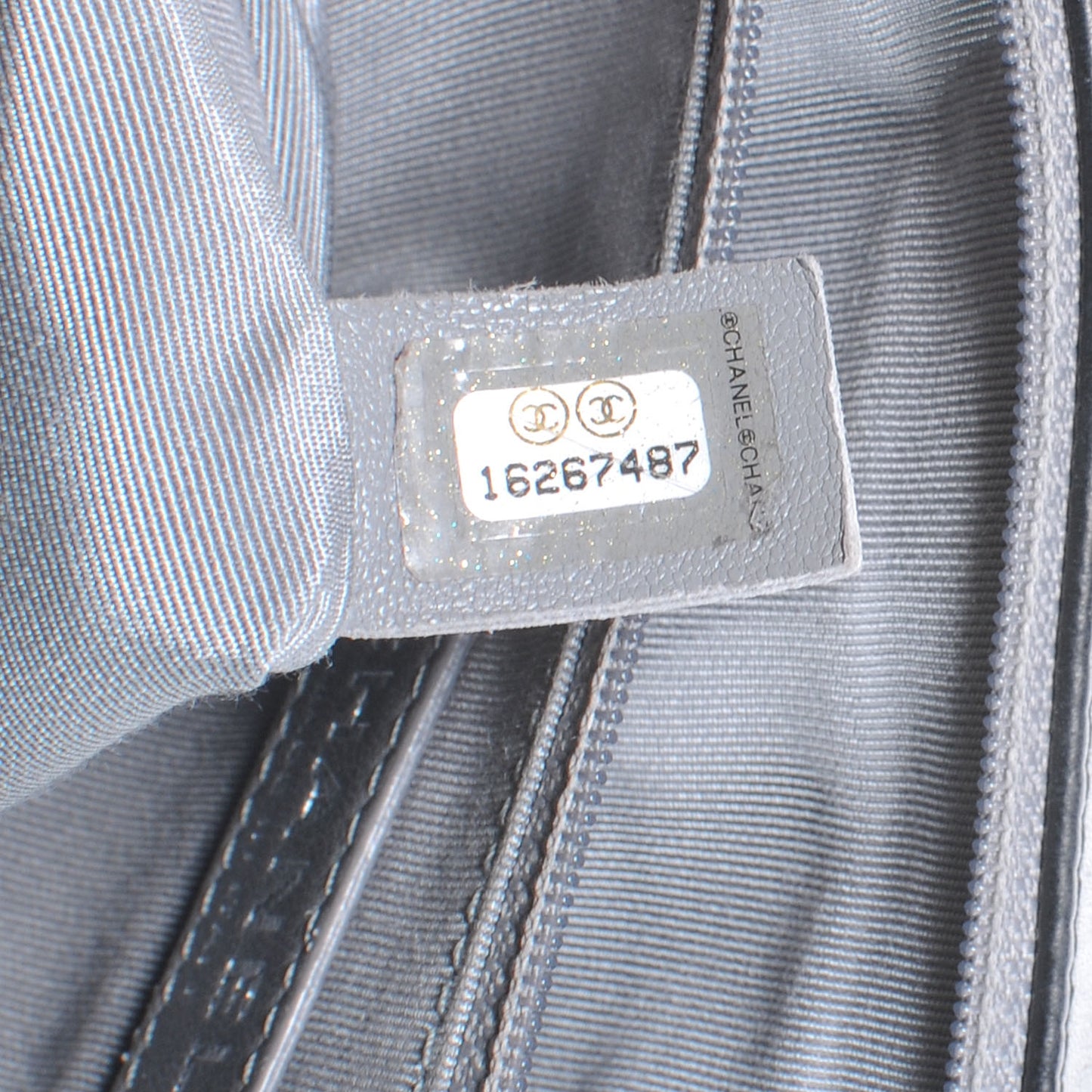Lambskin Quilted Large Boy Flap Black
