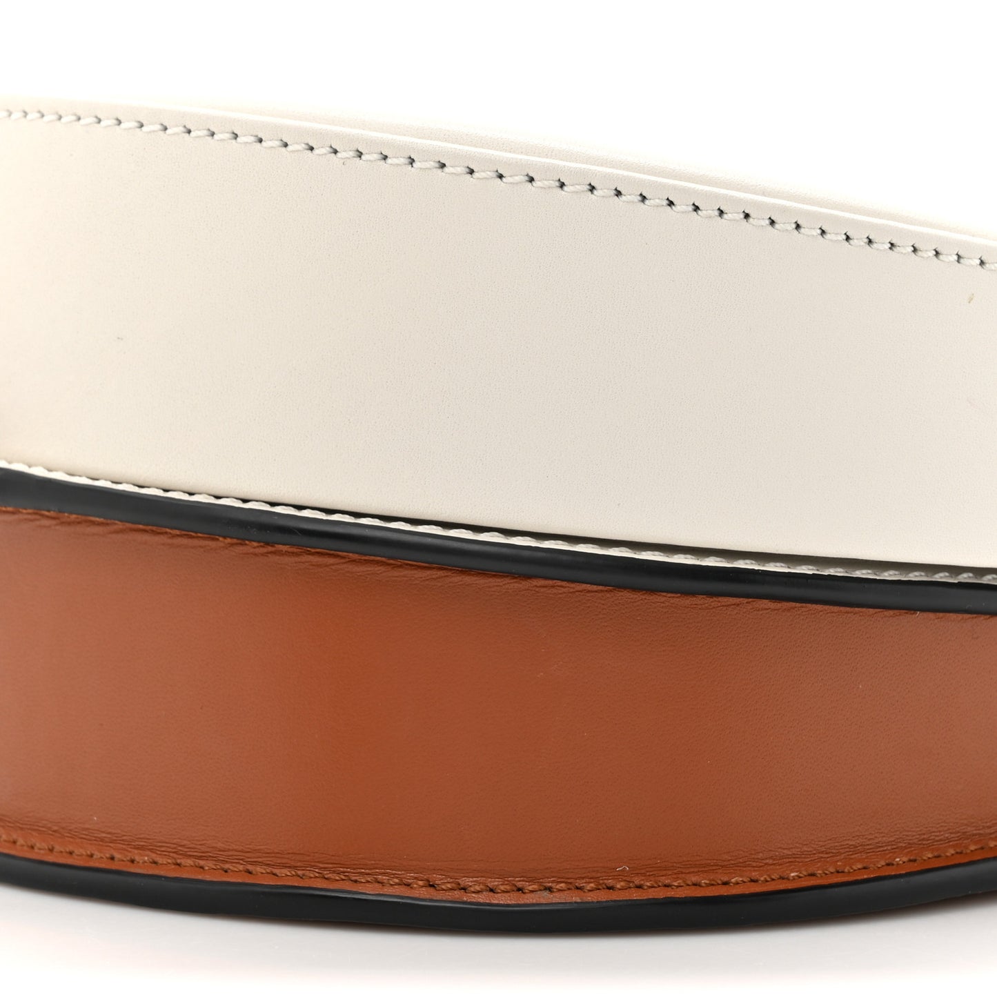 Soft Calfskin Heel Duo White Tan