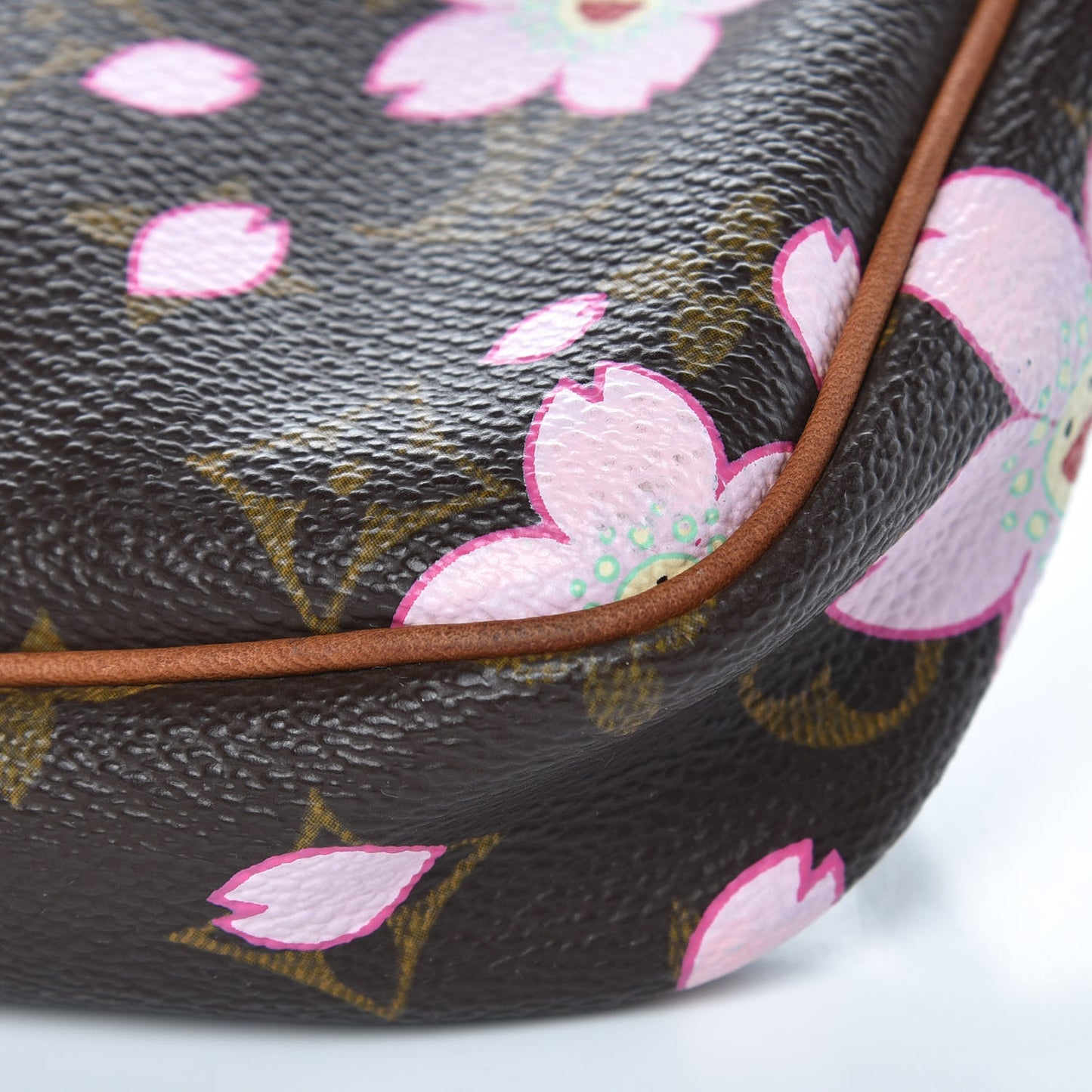 Monogram Cherry Blossom Pochette Accessories Brown
