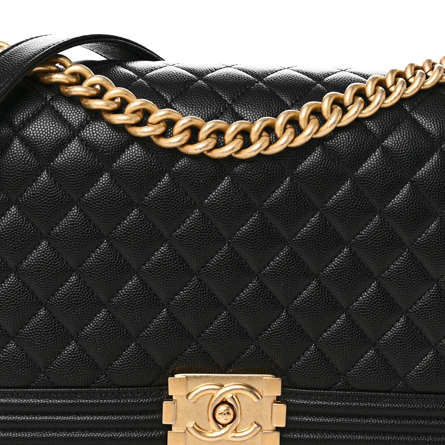 Chanel Caviar Quilted New Medium Boy Flap Black 7 of 9