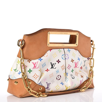 Louis Vuitton Monogram Multicolor Judy MM White 3 of 9