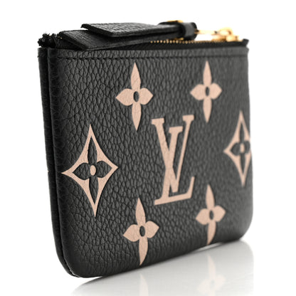 Louis Vuitton Empreinte Monogram Giant Key Pouch Black Beige 3 of 7