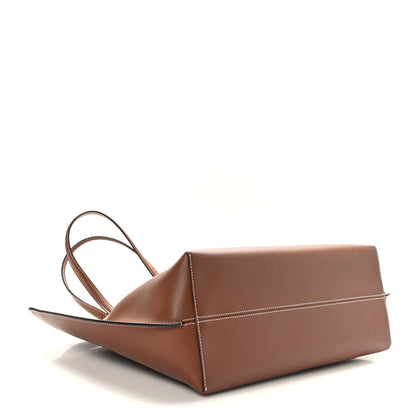 Burberry Calfskin Monogram Motif TB Medium Soft Tote Brown 4 of 9