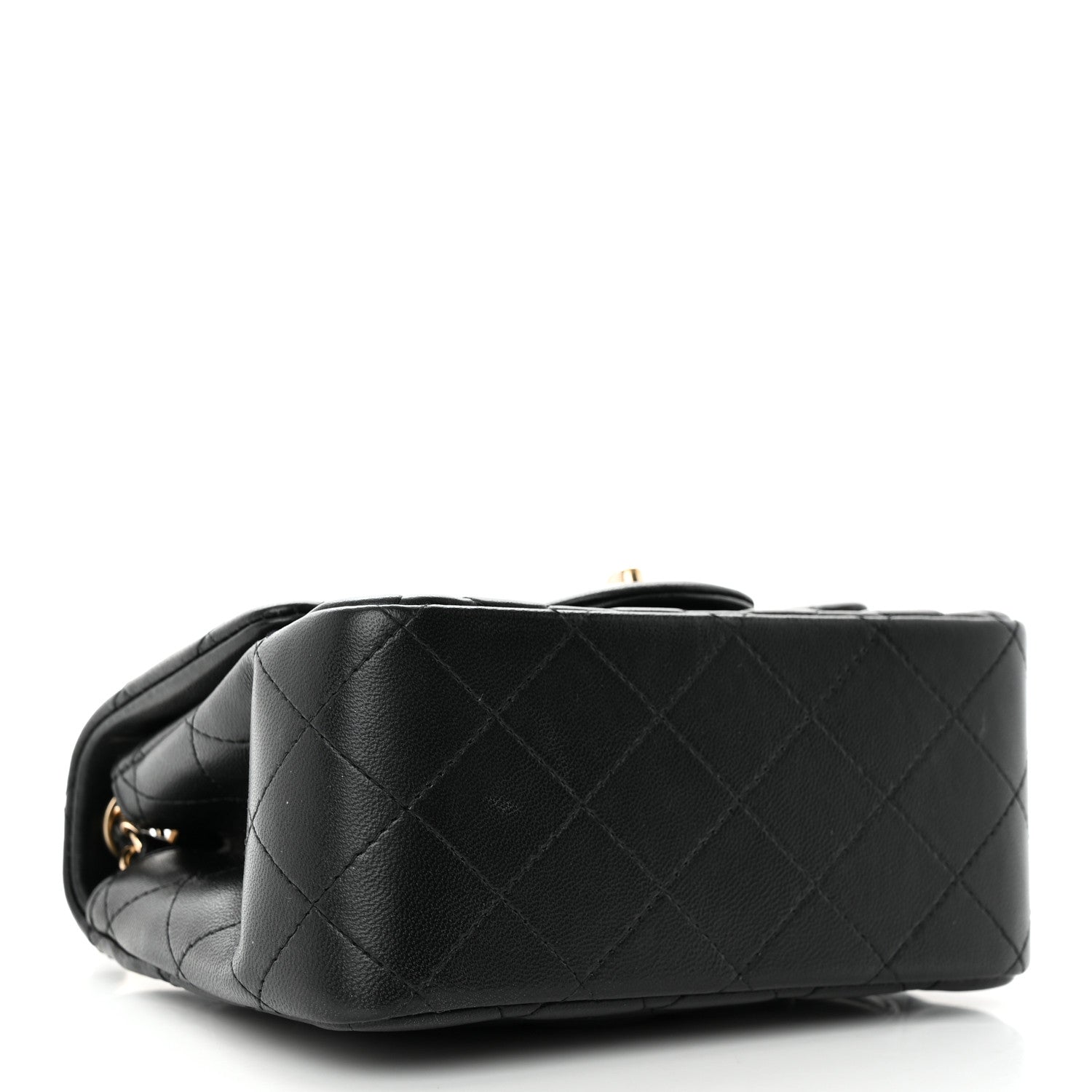 Chanel Lambskin Quilted Mini Square Flap Black 4 of 13