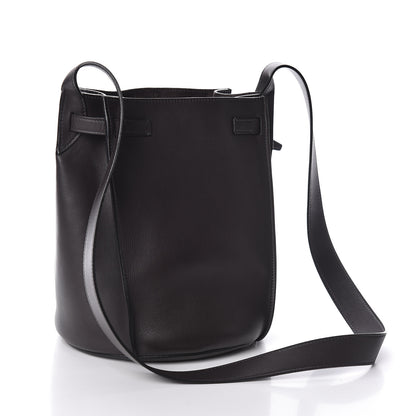 Celine Smooth Calfskin Long Strap Big Bucket Bag Liquorice 3 of 9