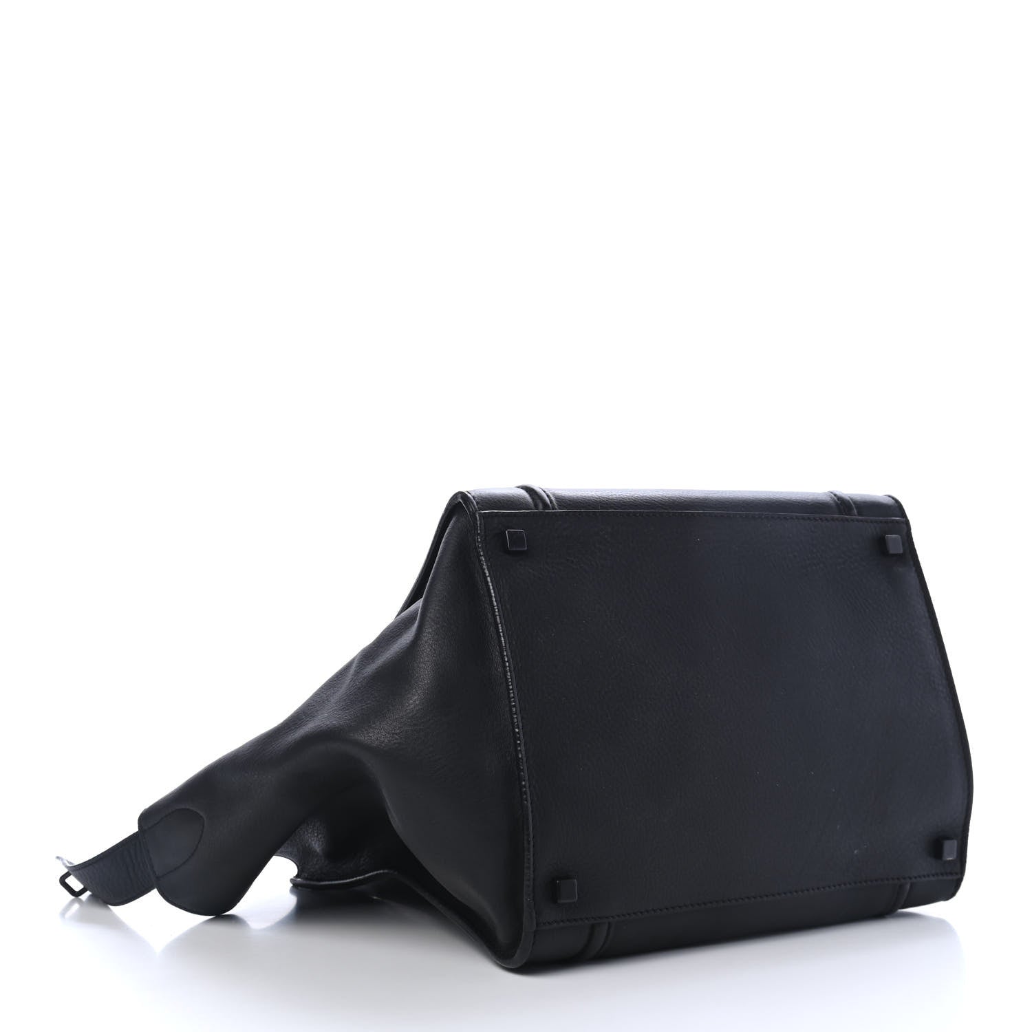 Celine Grained Calfskin Medium Phantom Luggage Black 3 of 4