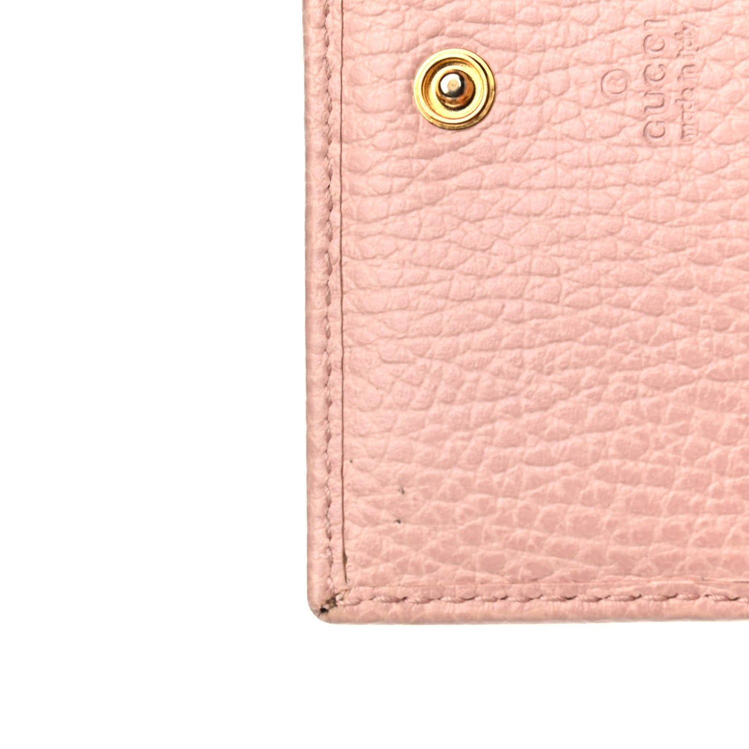 Gucci Dollar Calfskin GG Marmont Card Case Perfect Pink 5 of 9
