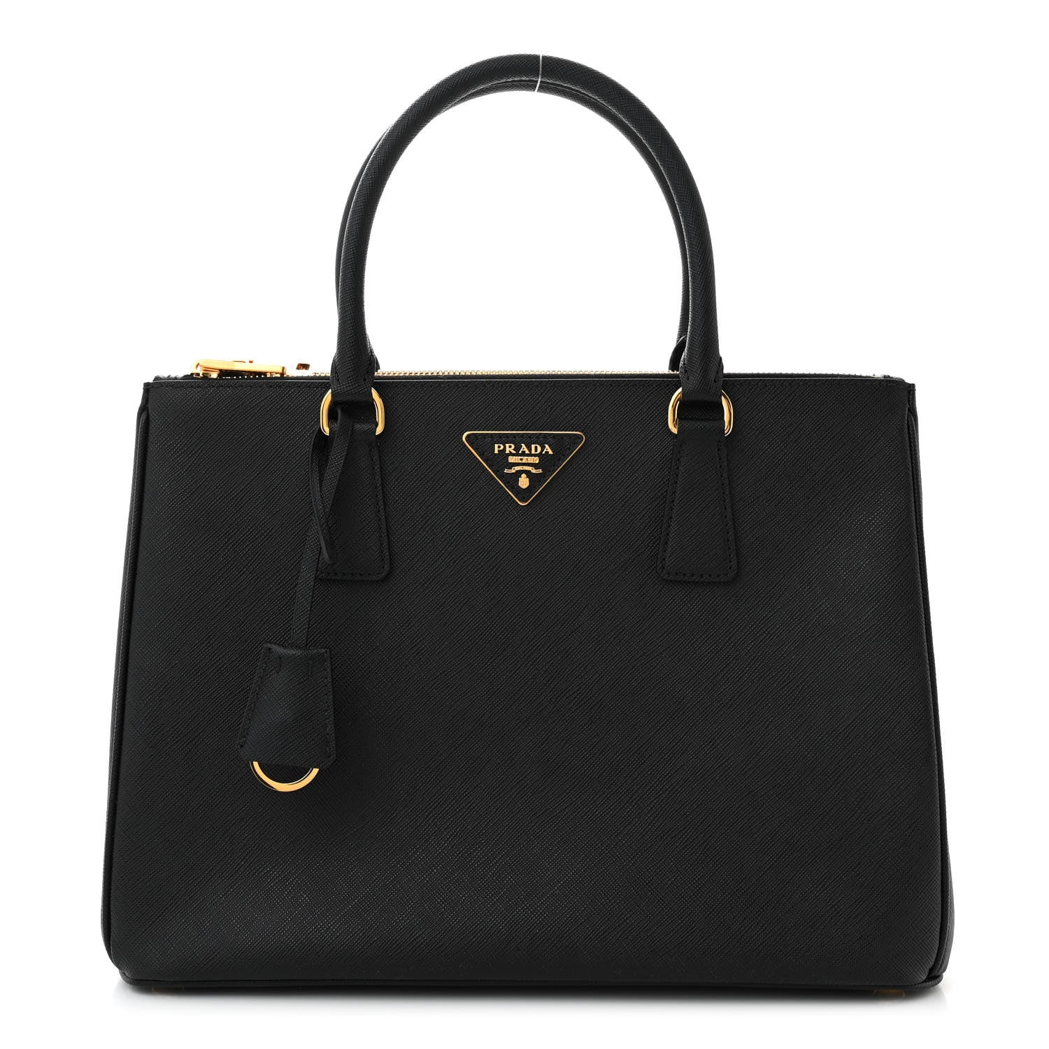 Prada Saffiano Medium Galleria Double Zip Tote Black 1 of 10