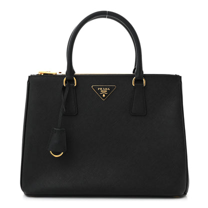 Prada Saffiano Medium Galleria Double Zip Tote Black 1 of 10