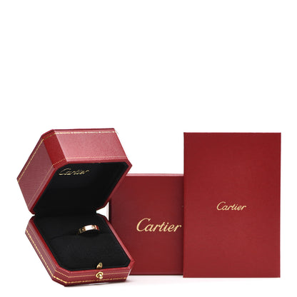 Cartier 18K Yellow Gold Diamond 4mm LOVE Wedding Band Ring 53 6.5 5 of 5