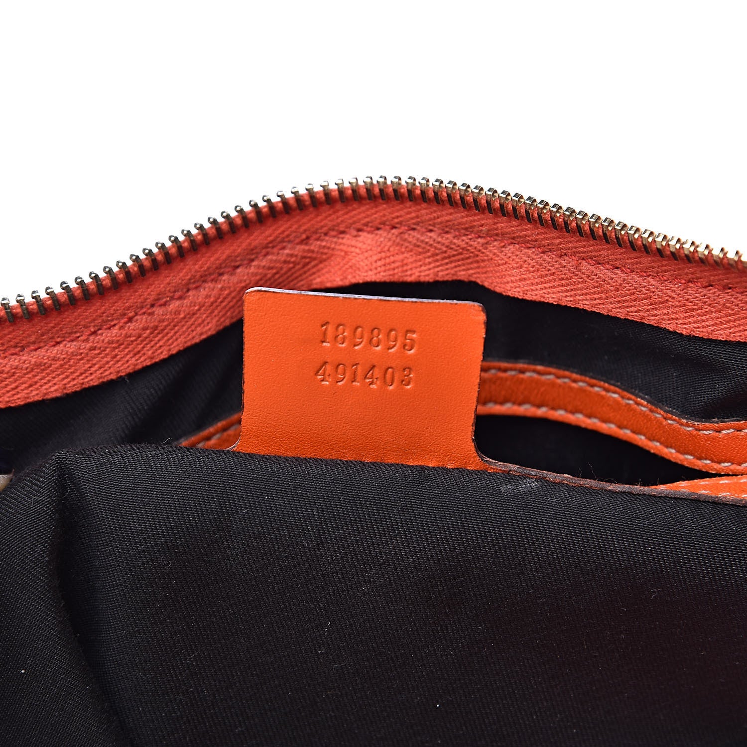 Gucci GG Plus Monogram Web Stripe Medium Joy Boston Orange 7 of 17