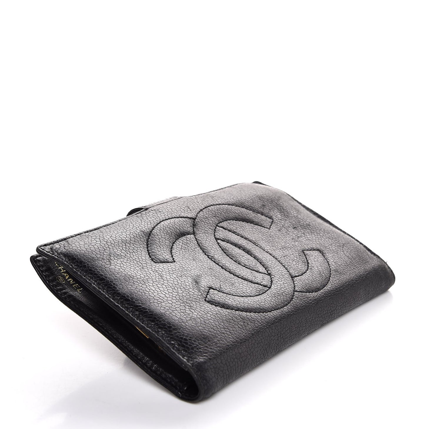 Caviar Timeless CC French Wallet Black