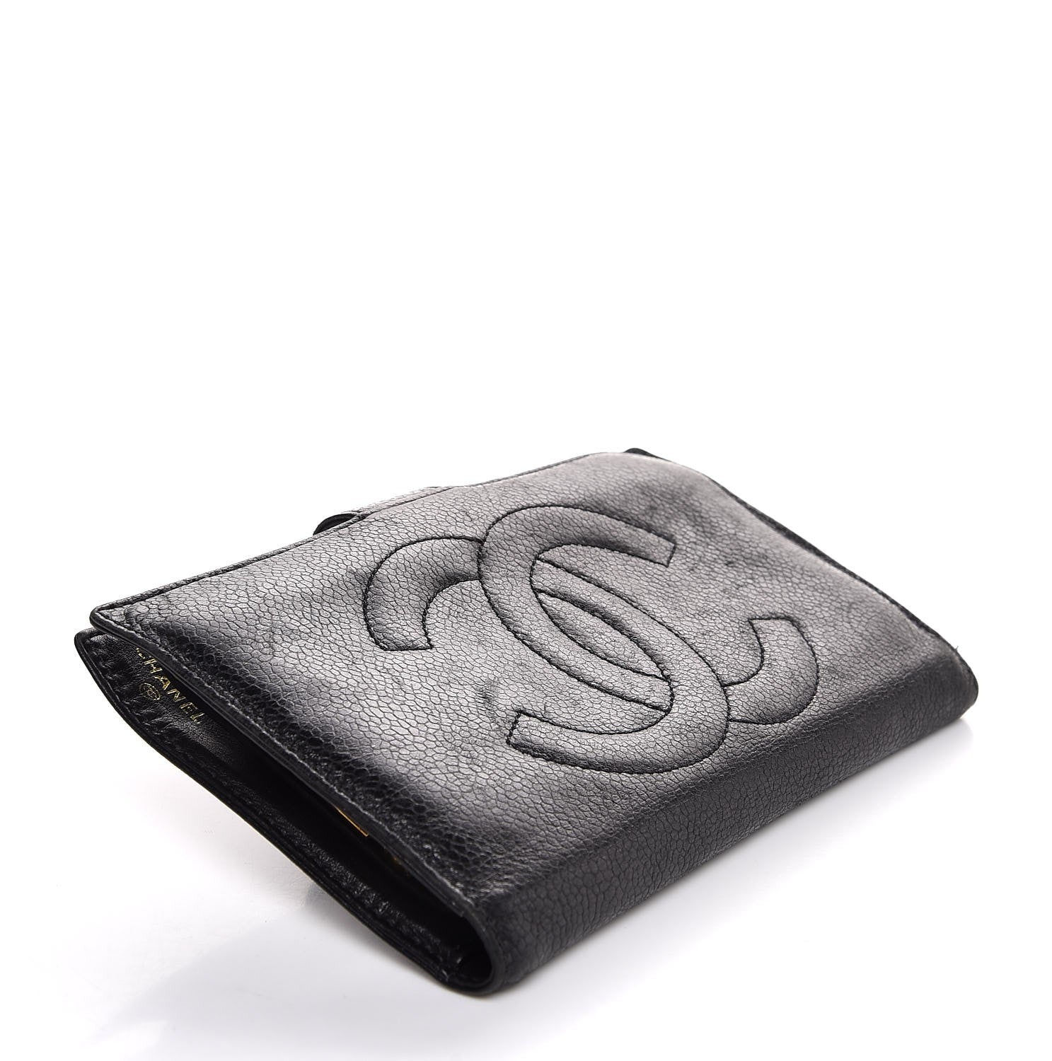 Chanel Caviar Timeless CC French Wallet Black 12 of 17