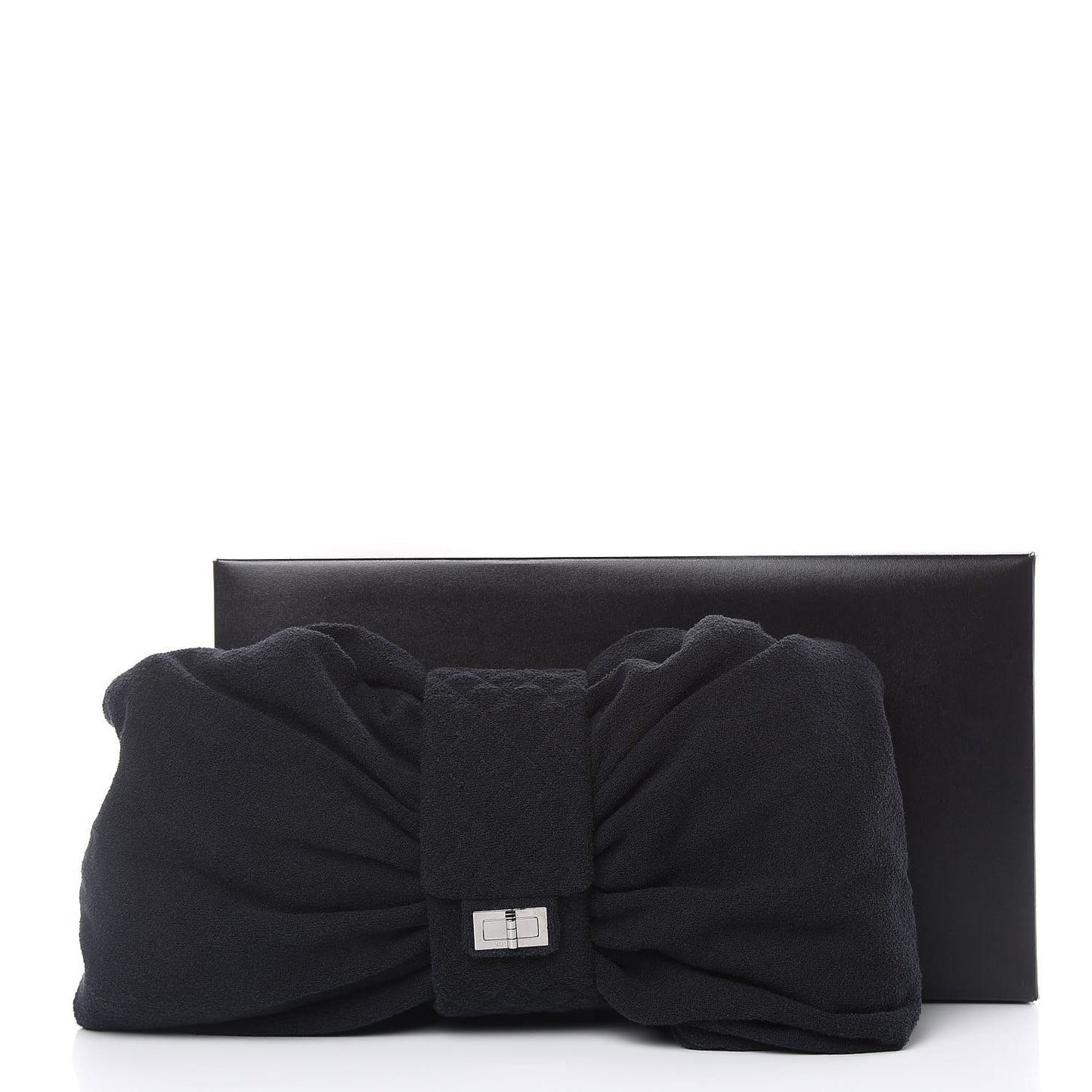 Terry Cotton Large Reissue Bow Hobo Black