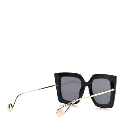 Gucci Acetate Oversize Square Frame GG0435S Sunglasses Black 4 of 7