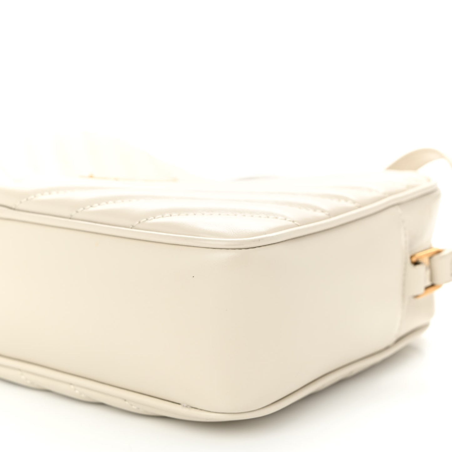 Calfskin Matelasse Monogram Lou Camera Bag Crema Soft