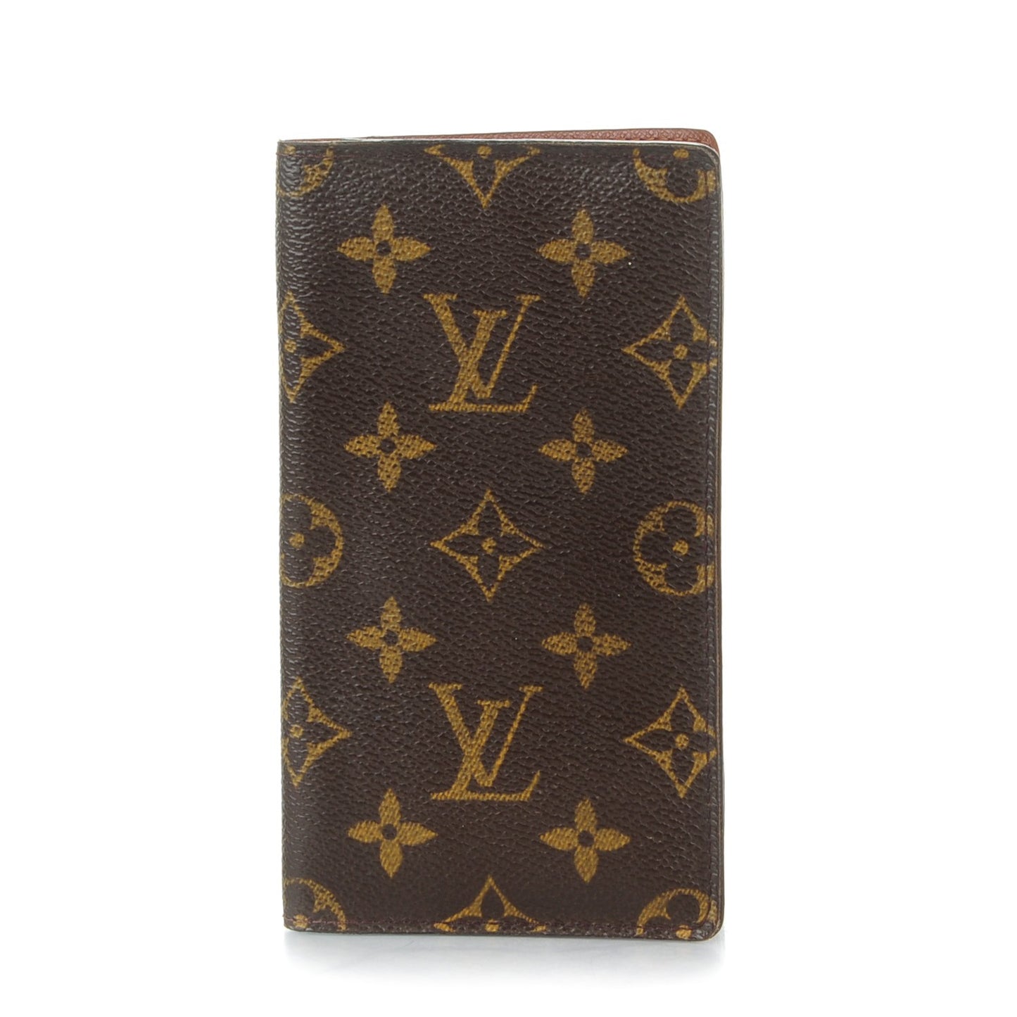 Monogram Checkbook Holder Wallet