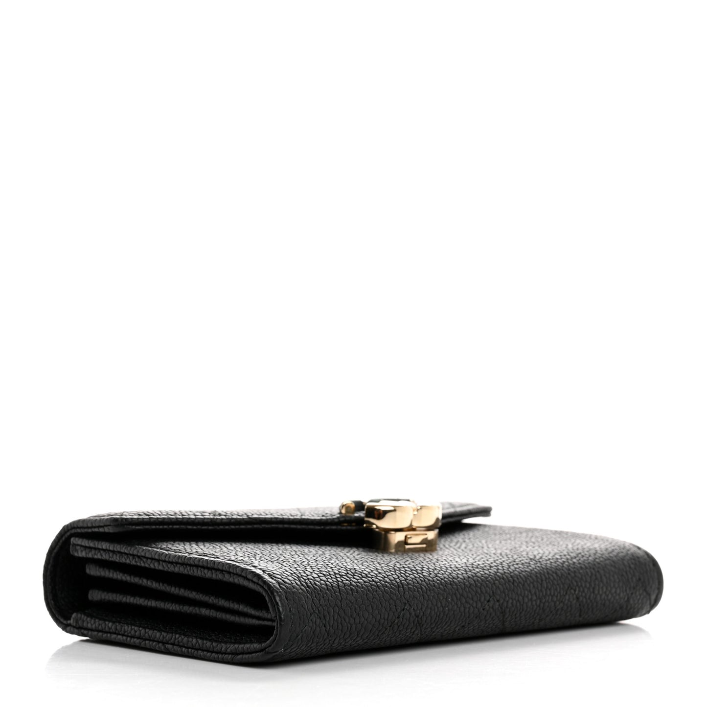Caviar Quilted Medium CC Box Flap Wallet Black