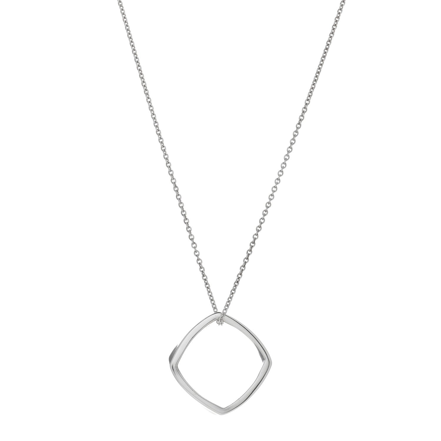 Tiffany Sterling Silver Frank Gehry Torque Pendant Necklace 1 of 5