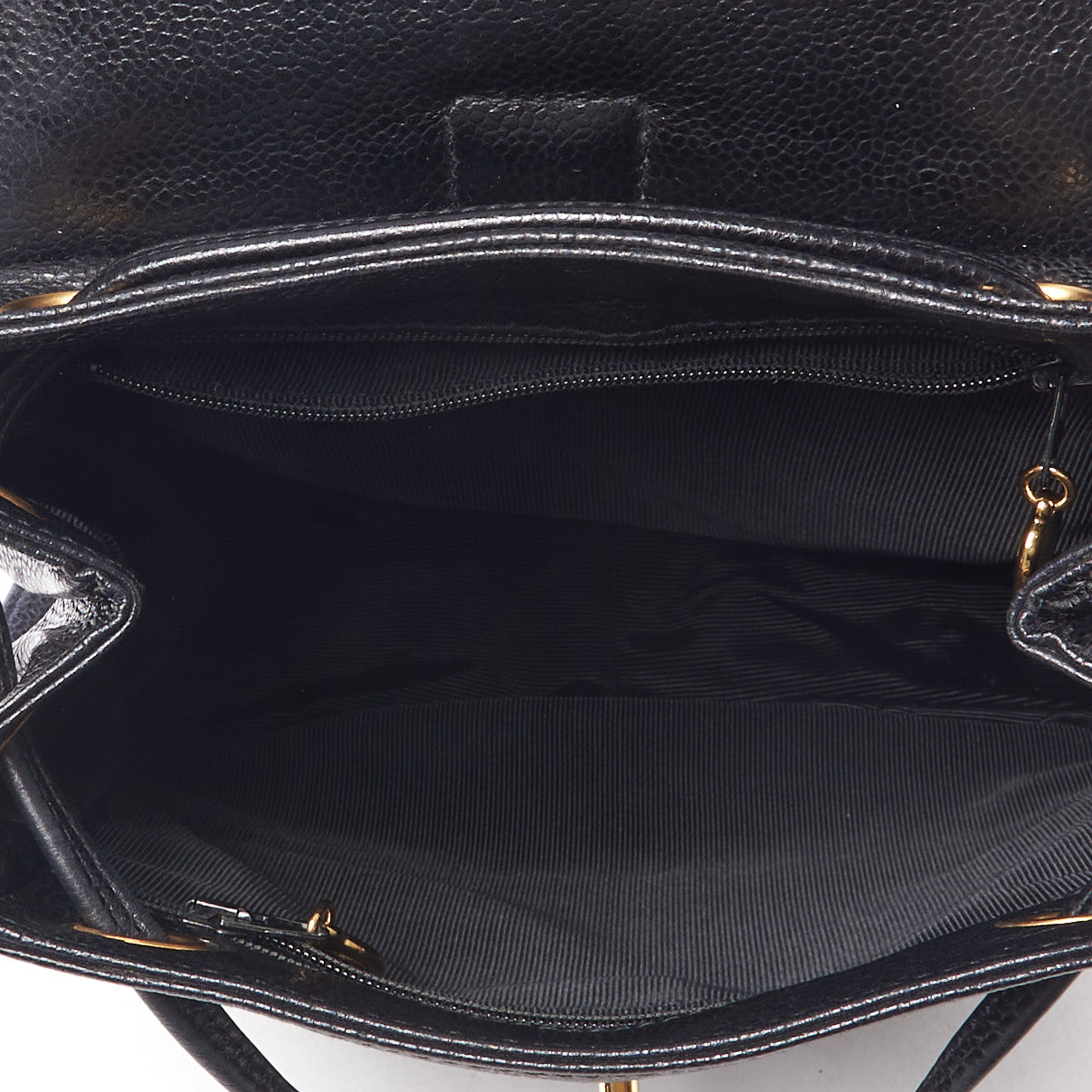Chanel Caviar CC Backpack Black 4 of 9