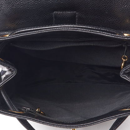 Chanel Caviar CC Backpack Black 4 of 9