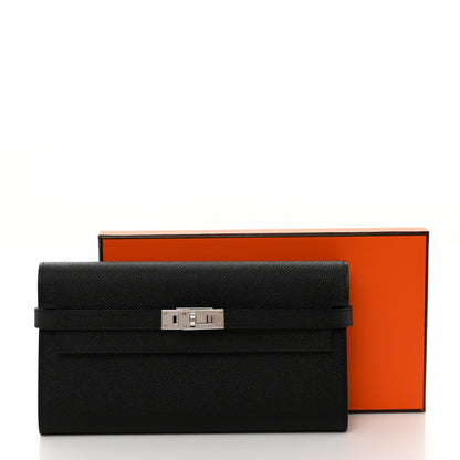 Hermes Epsom Kelly Longue Wallet Black 8 of 8