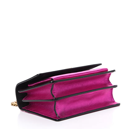 Saint Laurent Metallic Calfskin Small Monogram Sunset Fuchsia 3 of 12