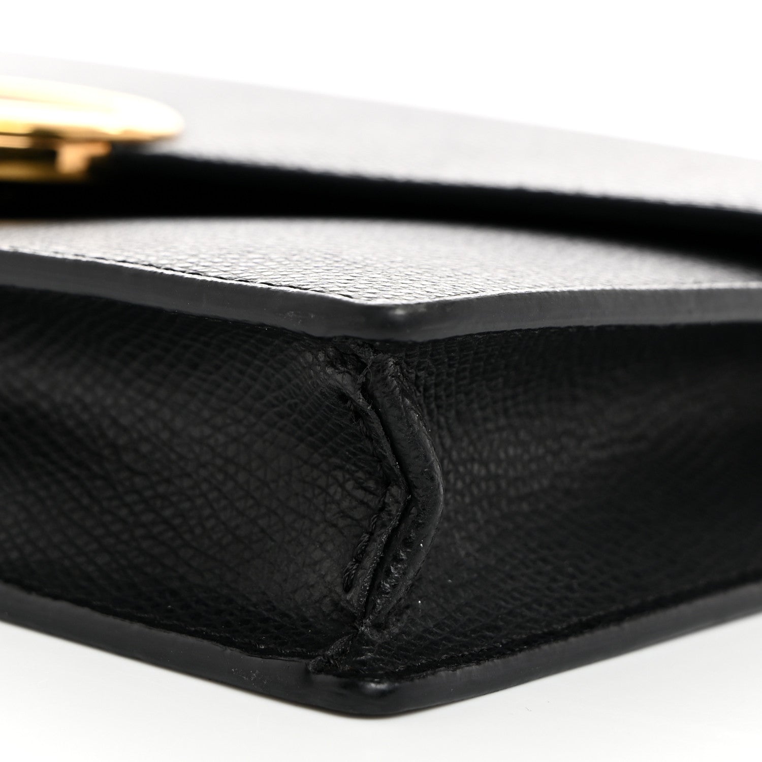 Fendi Vitello Cruise F is Fendi Medium Envelope Wallet on Chain Black 10 of 10