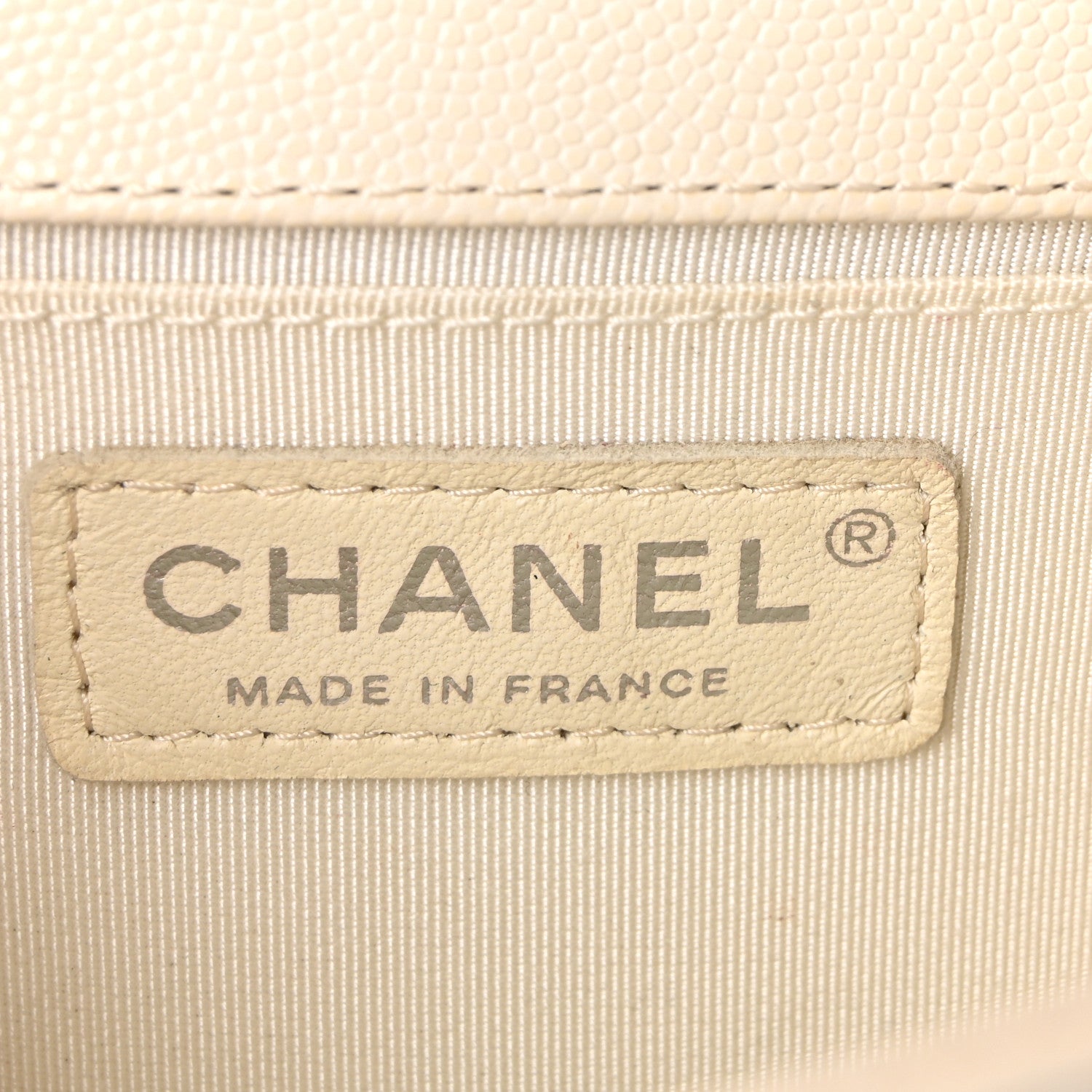 Chanel Caviar Quilted Small Boy Flap White 6 of 9