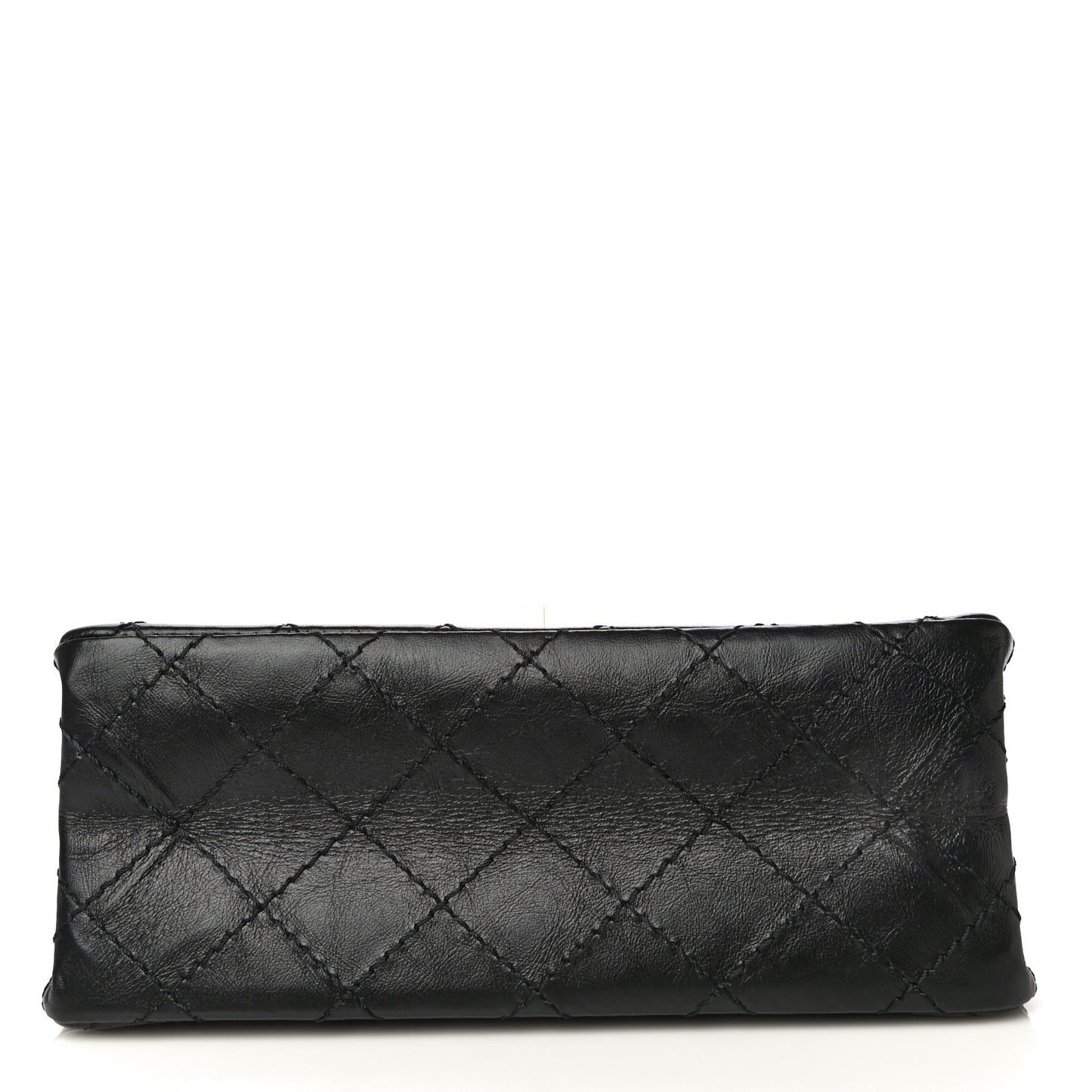 Aged Calfskin Quilted 2.55 Reissue Mini Flap Black