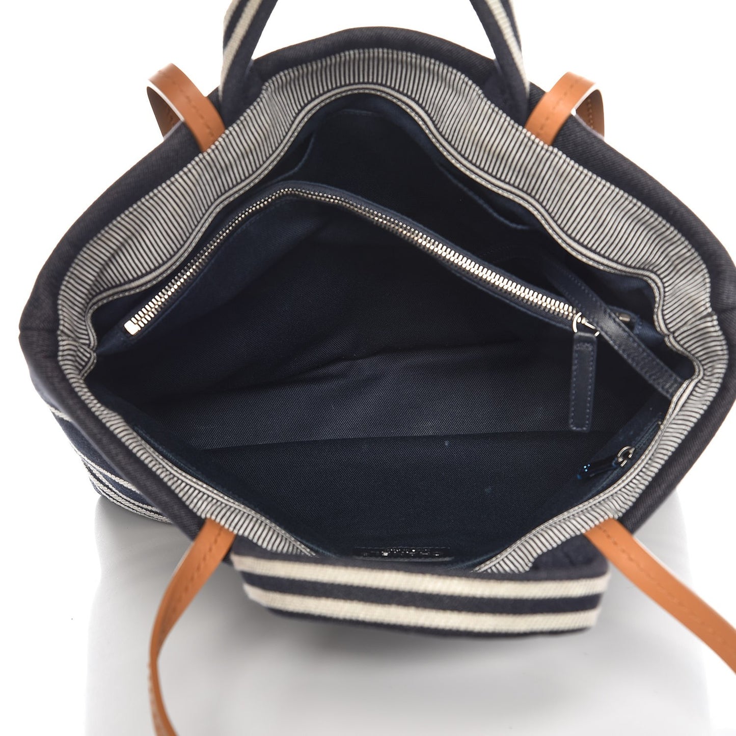 Denim Large Shopping Tote Black