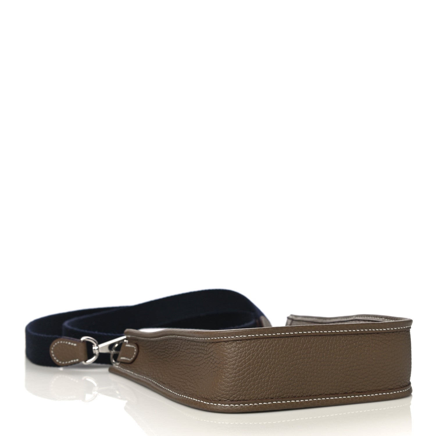 Hermes Taurillon Clemence Amazone Evelyne TPM Etoupe Bleu Indigo 4 of 12