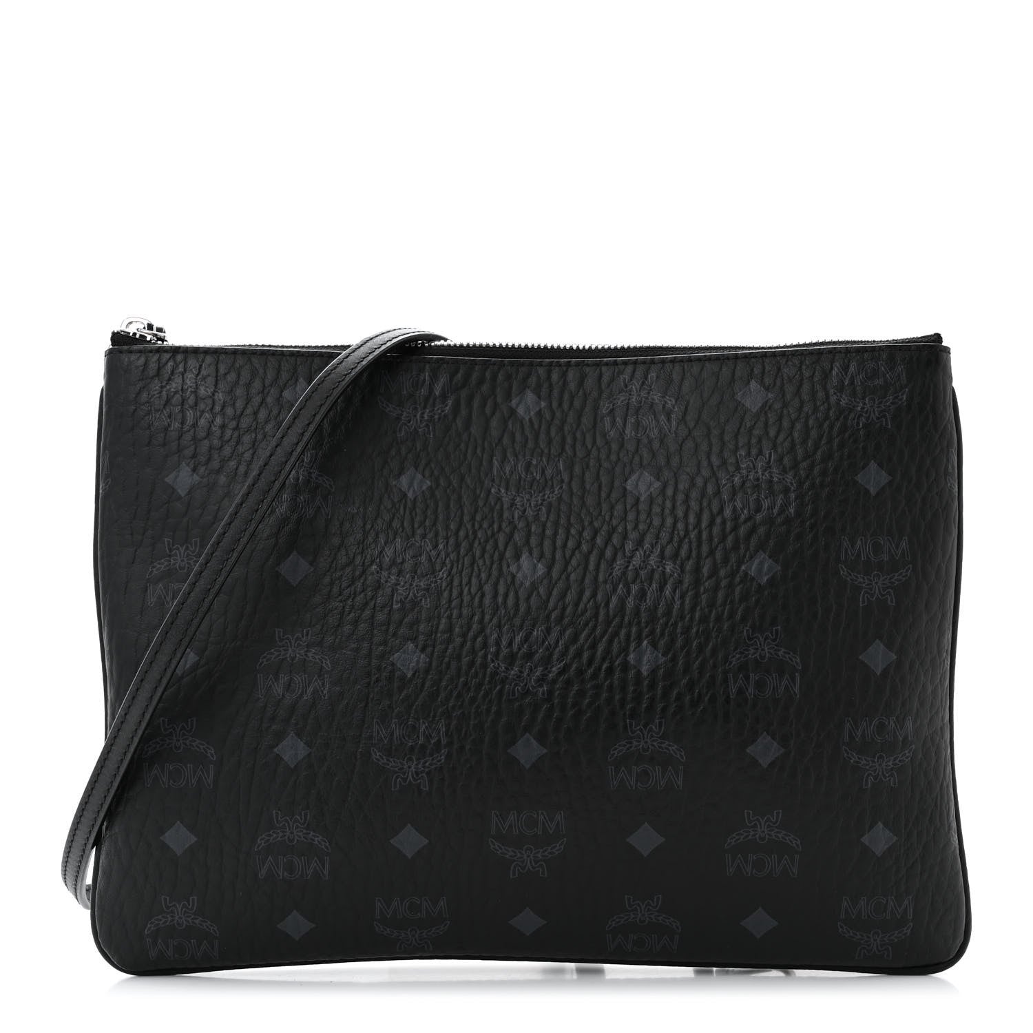MCM Visetos Medium Crossbody Pouch Black 1 of 10