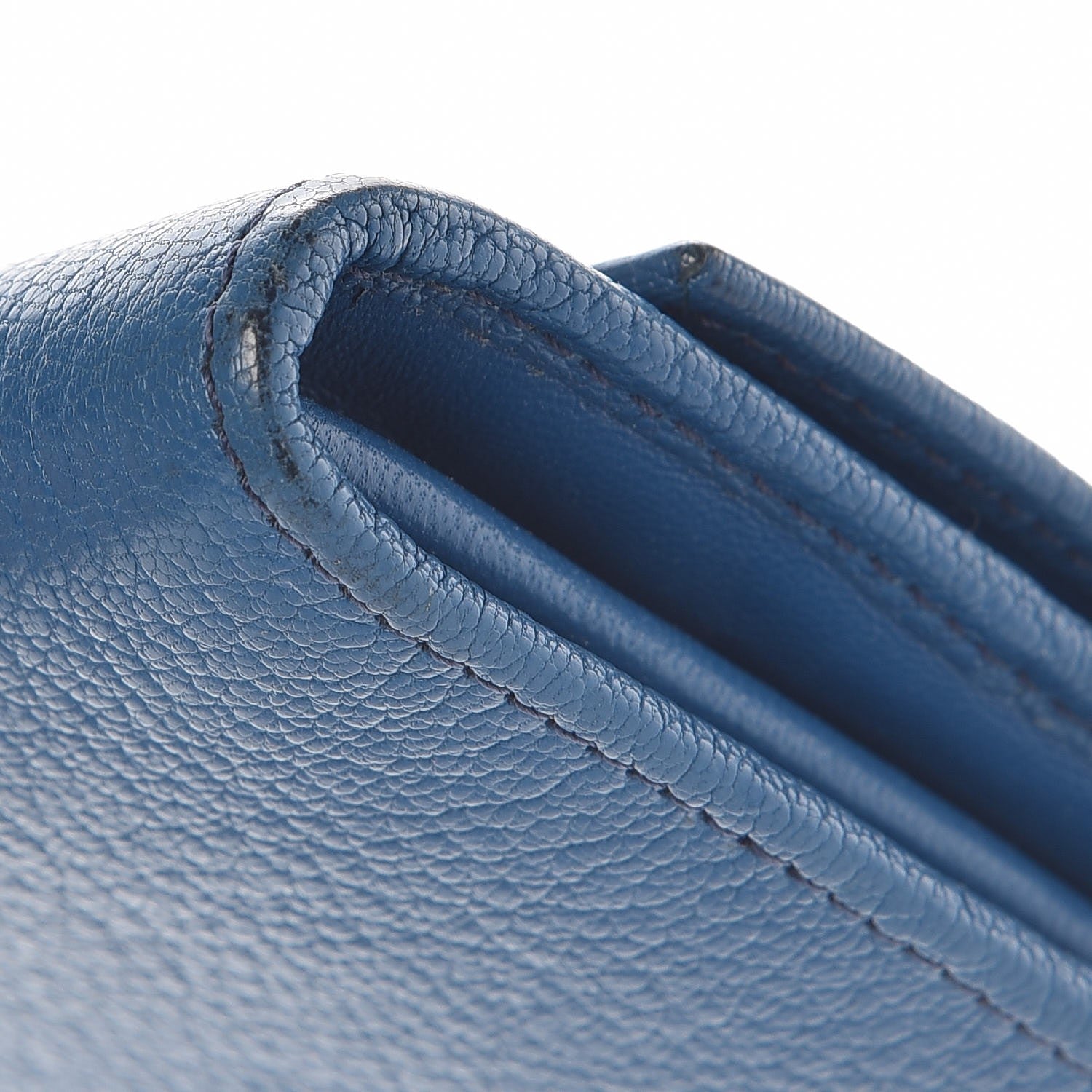 Givenchy Goatskin Pandora Flap Continental Wallet Medium Blue 9 of 13
