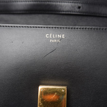 Celine Box Calfskin Medium Classic Box Flap Bag Black 11 of 12