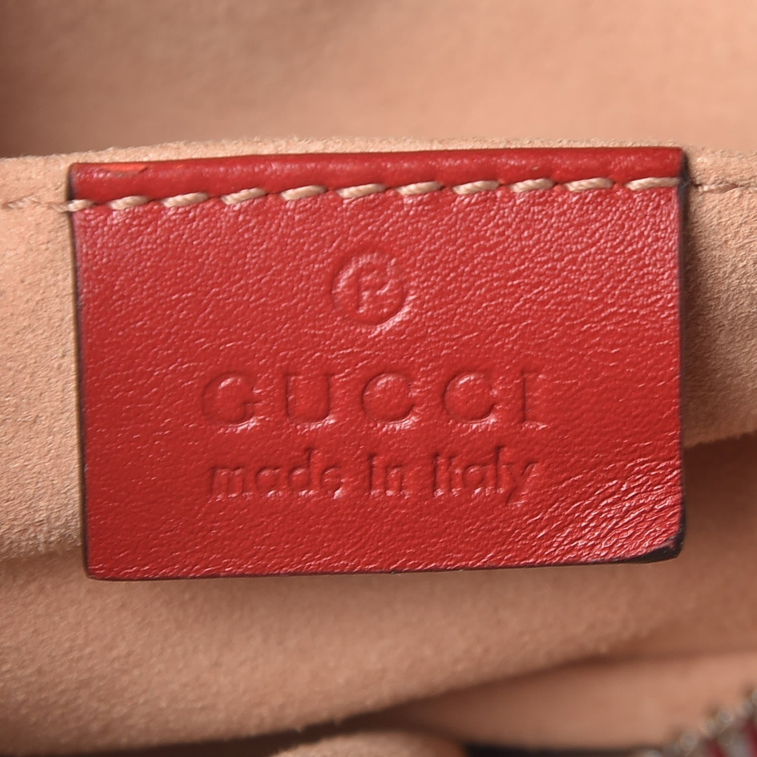 Gucci Calfskin Matelasse GG Marmont Belt Bag 95 38 Hibiscus Red 6 of 9
